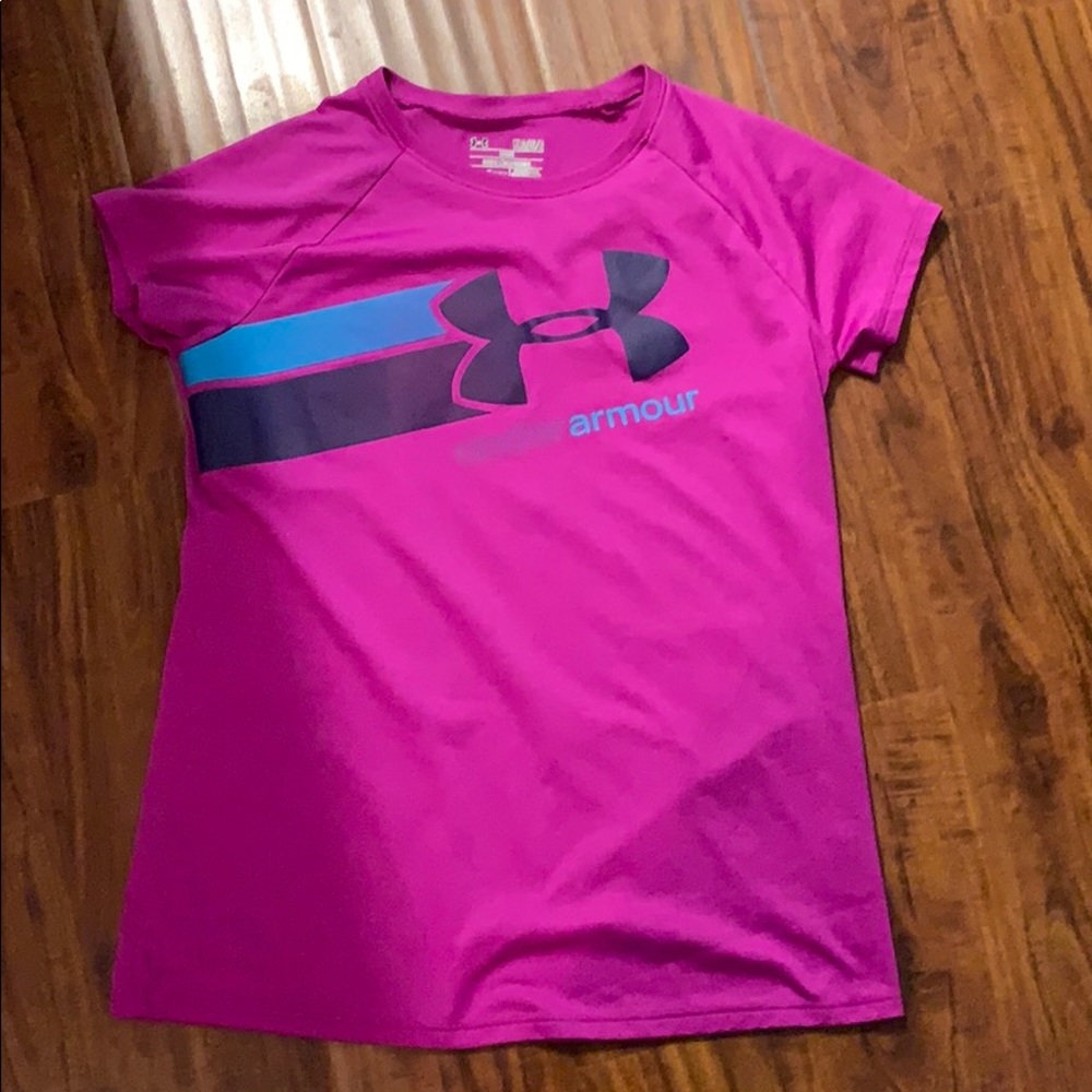 Girls YL Under Armour shirt